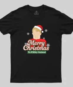 Merry Christmas Ya Filthy Animal Geek T-Shirt