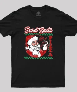 Secret Santa Pizza Geek T-Shirt