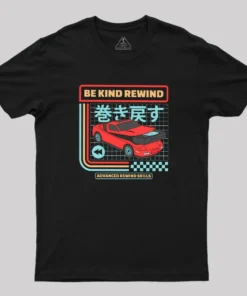 Be Kind Rewind Retro Car Geek T-Shirt