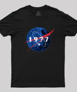 Alternative view of Space Force Origins 1977 Geek T-Shirt