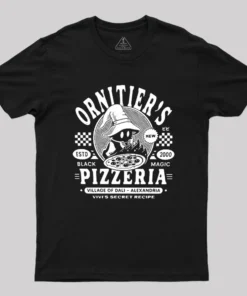 Alternative view of The Ornitier Pizzeria Grunge Geek T-Shirt