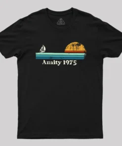 Sailboat Sunrise Summer Geek T-Shirt