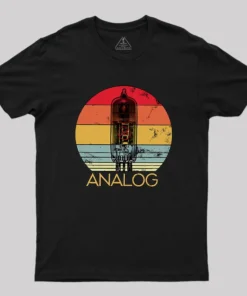 Alternative view of Vacuum Tube Analog Geek T-Shirt