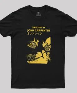 Alternative view of Directed By John Carpenter Geek T-Shirt