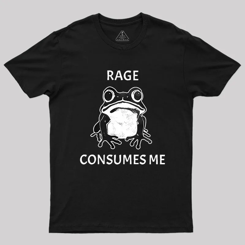 Rage Consumes Me Frog Geek T-Shirt - Image 2