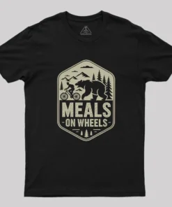 Alternative view of Natural Meals On Wheels Geek T-Shirt