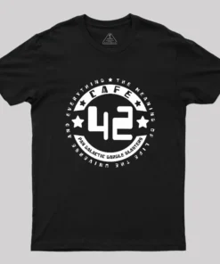 Alternative view of Cafe 42 Geek T-Shirt
