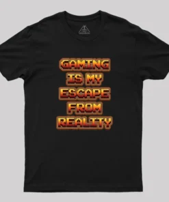 Alternative view of Gaming Is My Escape From Reality Geek T-Shirt