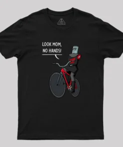 Alternative view of No hands! Geek T-Shirt