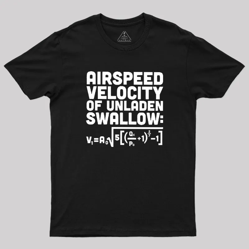 Airspeed Velocity of an Unladen Swallow Geek T-Shirt - Image 2