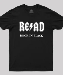 RE/AD - Book In Black Geek T-Shirt