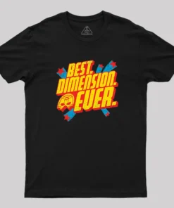 Alternative view of Peace Dimension Geek T-Shirt