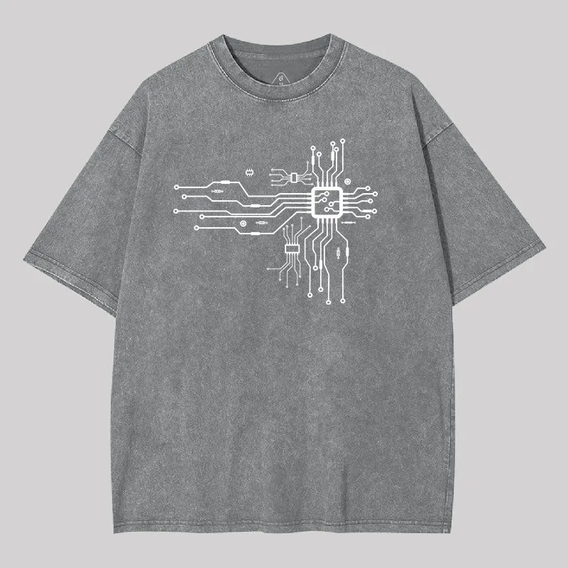 CPU Heart Washed T-shirt - Image 8