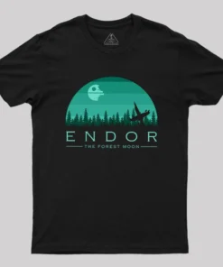 Alternative view of Endor-The Moon Of Legends Geek T-Shirt