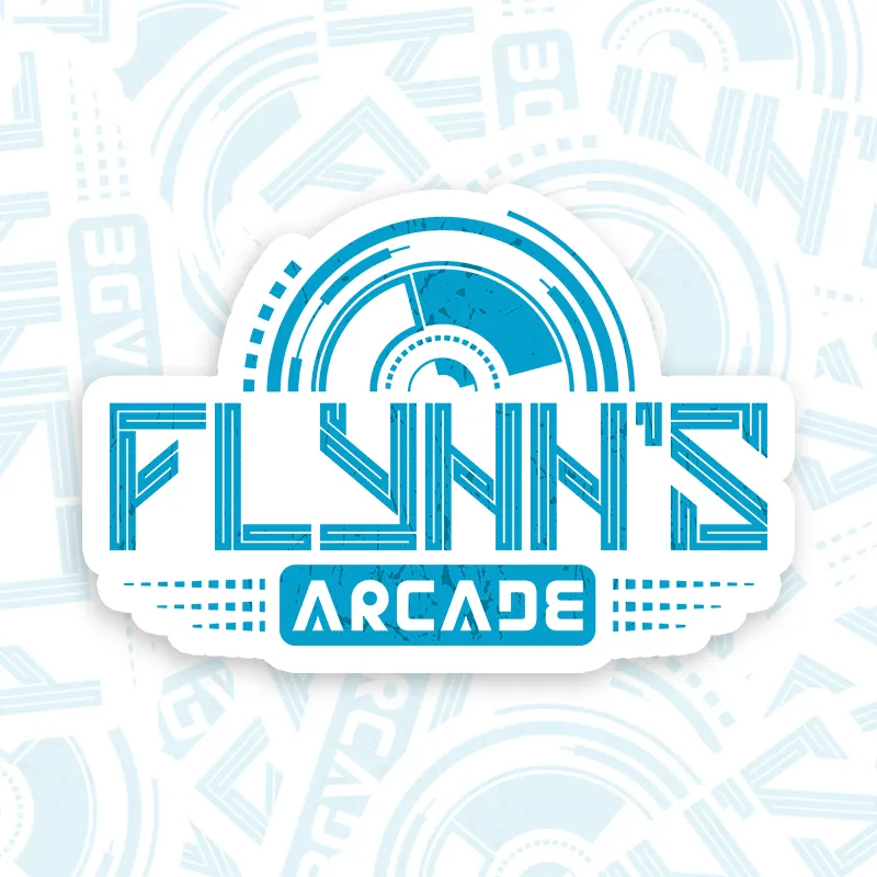 Flynn's Arcade Est 1982 Geek Sticker