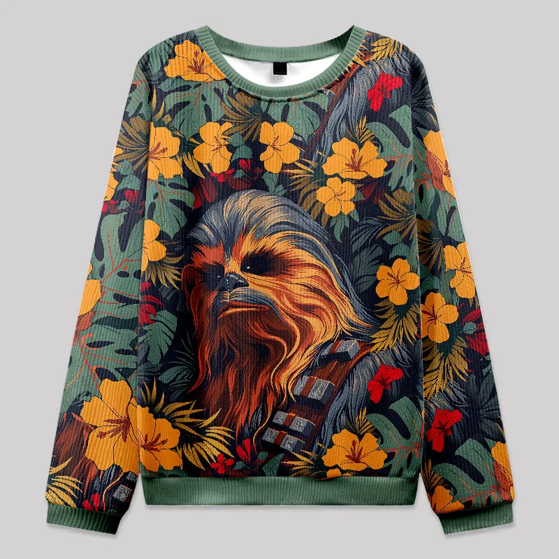 Chewie Flowers and Trees Fuzzy Fleece Sweatshirt