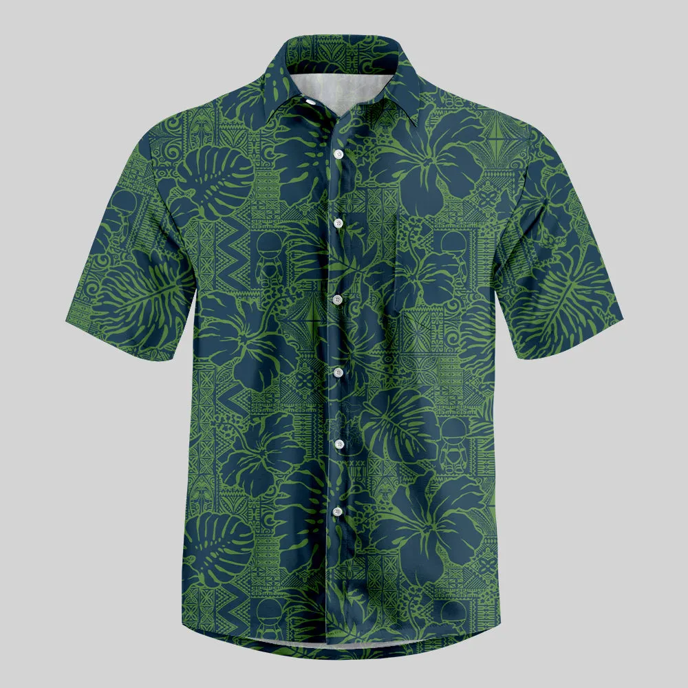 No Hope Hawaiian Pattern Button Up Pocket Shirt - Image 3