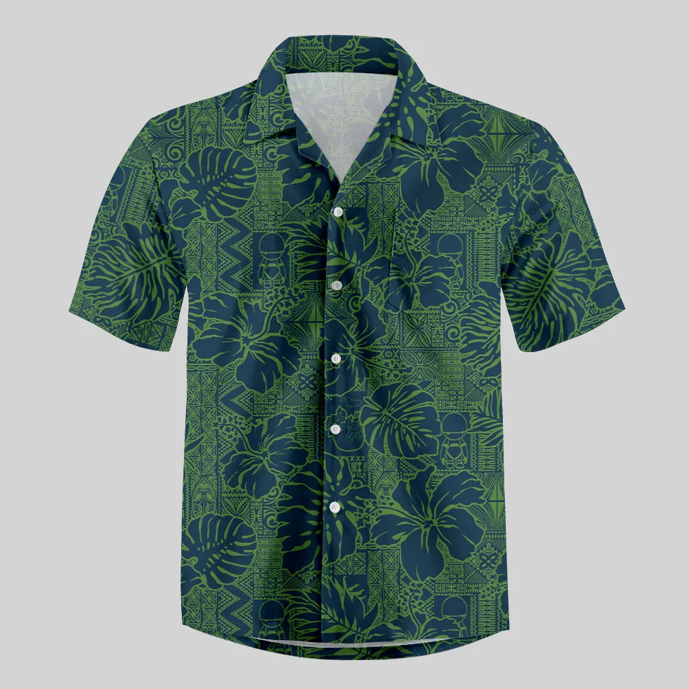 No Hope Hawaiian Pattern Button Up Pocket Shirt - Image 6