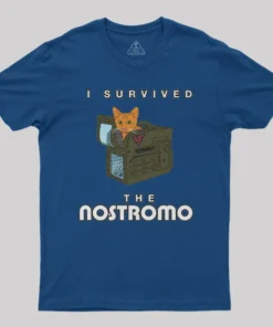 Alternative view of I Survived The Nostromo Nerd T-Shirt