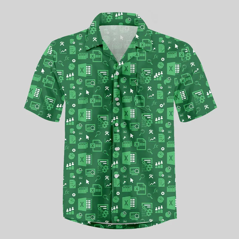 Spreadsheet Chic Button Up Pocket Shirt - Image 2