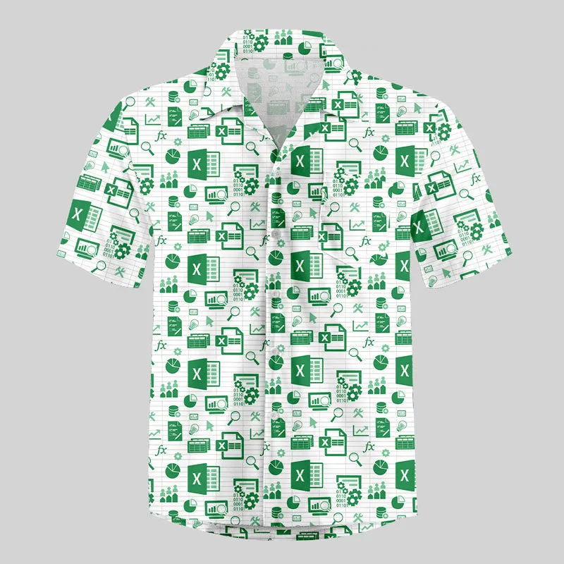 Spreadsheet Chic Button Up Pocket Shirt