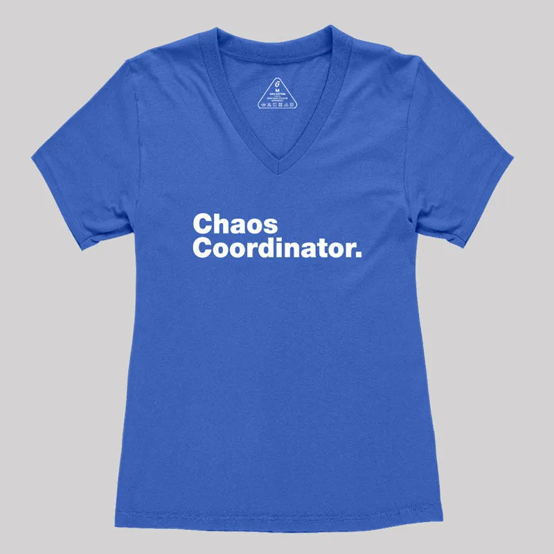 Chaos Coordinator Classic Women's V-Neck T-shirt