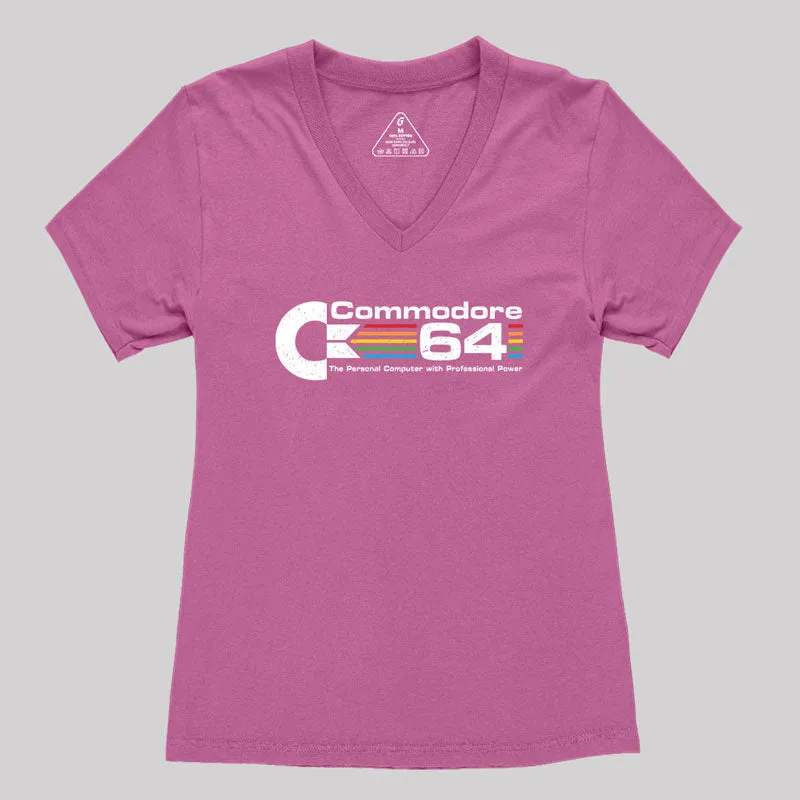 Commodore 64 Nerd Women's V-Neck T-shirt - Image 3