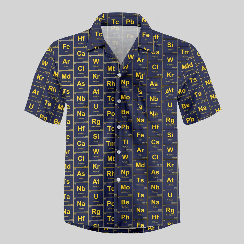 Chemical Elements Navy Button Up Pocket Shirt - Image 2