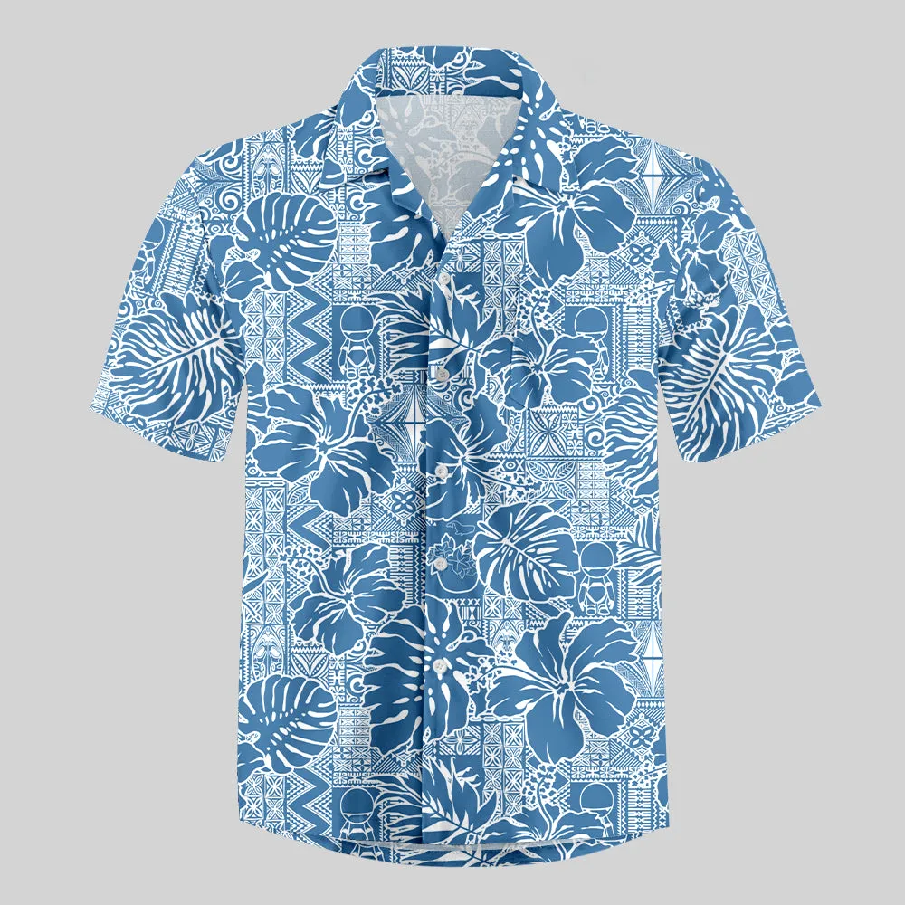 No Hope Hawaiian Pattern Button Up Pocket Shirt - Image 4