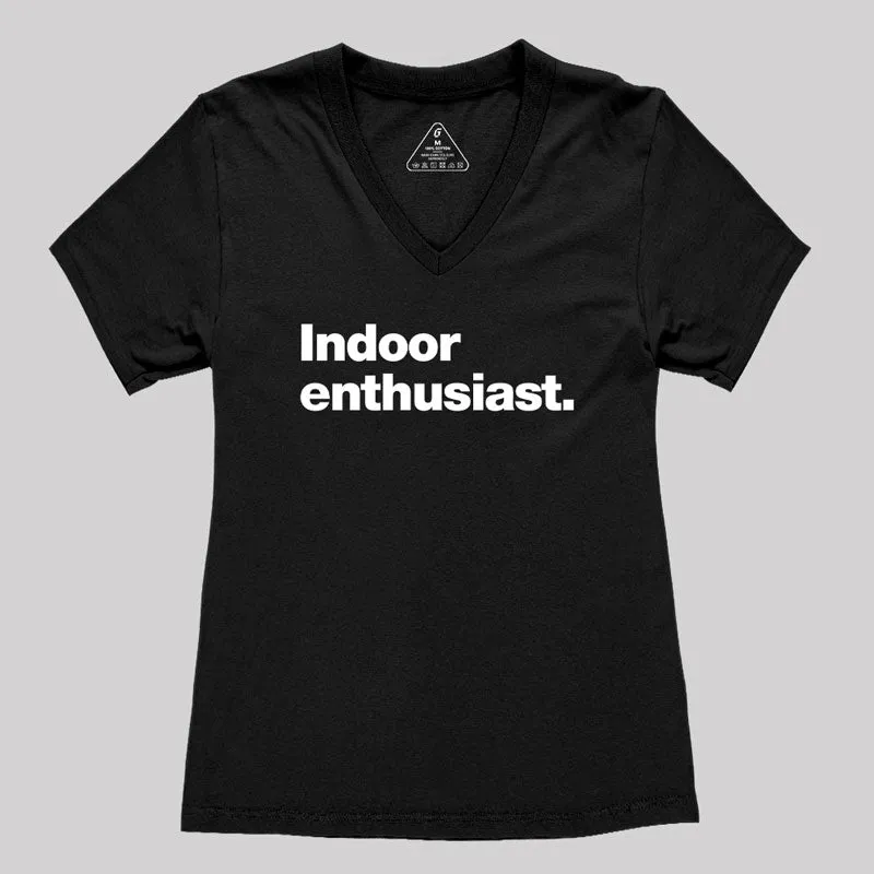 Indoor Enthusiast Premium Women's V-Neck T-shirt - Image 2