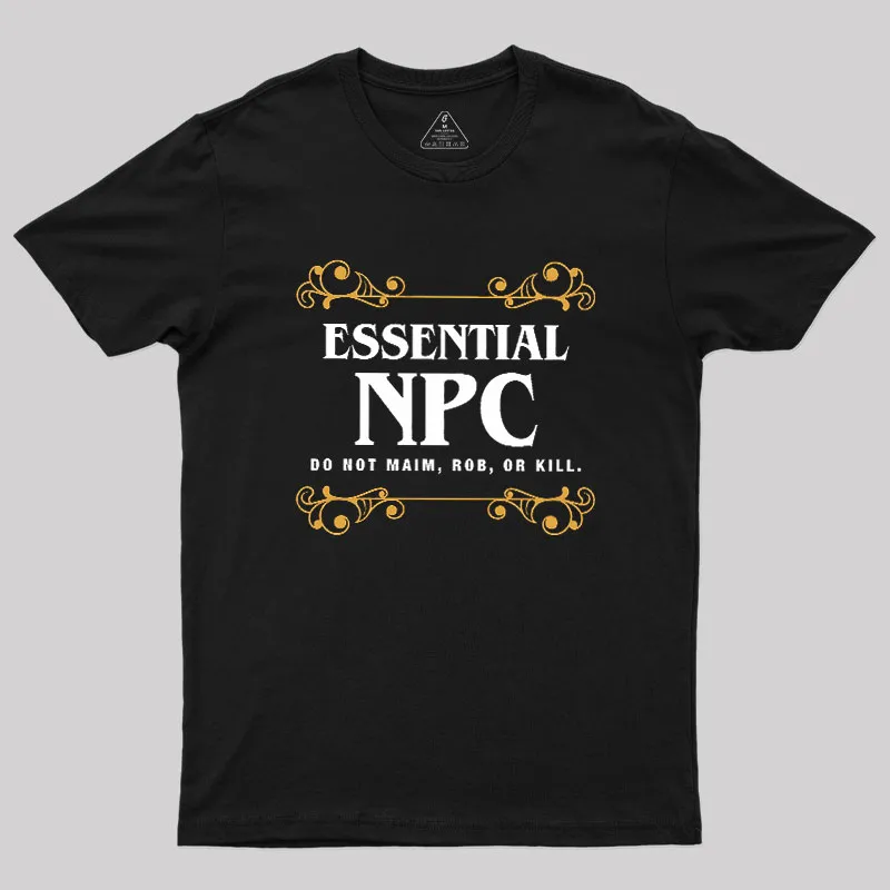 Essential NPC Character Tabletop RPG Addict Geek T-Shirt