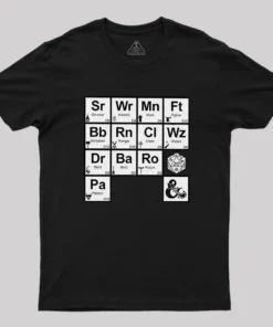Alternative view of All Elements Dungeons & Dragons Geek T-Shirt