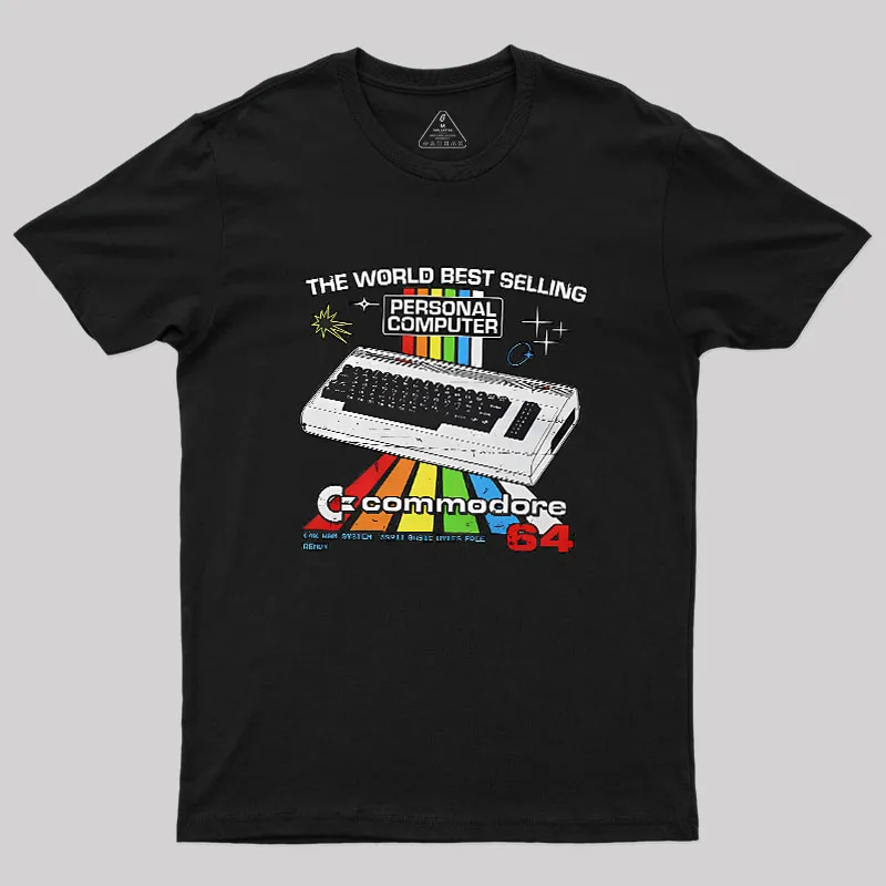 Retro Games Commodore 64 Personal Computer Geek T-Shirt