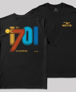 Scifi Spacecraft Front and Back Printed Geek T-Shirt