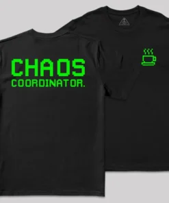 Chaos Front and Back Printed Geek T-Shirt