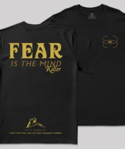 Fear Front and Back Printed Geek T-Shirt