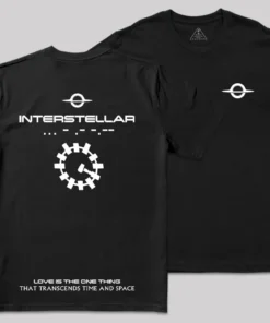 Alternative view of Interstellar Front and Back Printed Geek T-Shirt