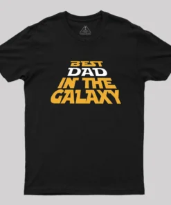 Alternative view of Best Dad In The Galaxy Geek T-Shirt