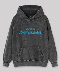 Music by John Williams Geek Washed Hoodie