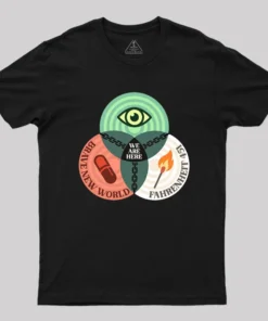 Alternative view of We Are Here Geek T-Shirt