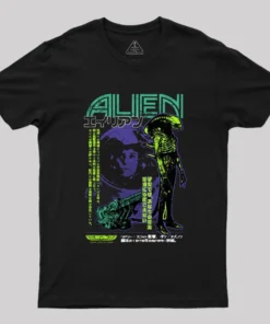 Alien Japanese Geek T-Shirt