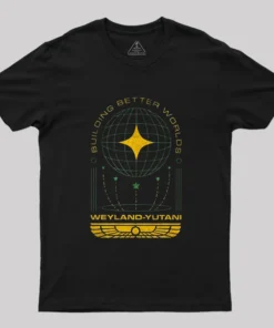 Building Better Worlds Weyland Geek T-Shirt