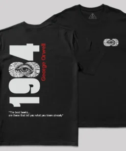 1984 Waching You Front and Back Printed Geek T-Shirt