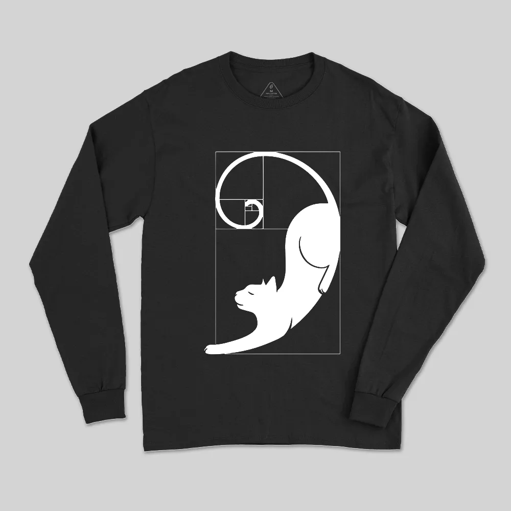 Fibonacci's Cat Long Sleeve T-Shirt - Image 3