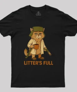 Litters Full Funny Cat Lovers Christmas Xmas Geek T-Shirt