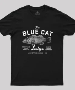 Ozark Blue Cat Lodge Missouri Geek T-Shirt