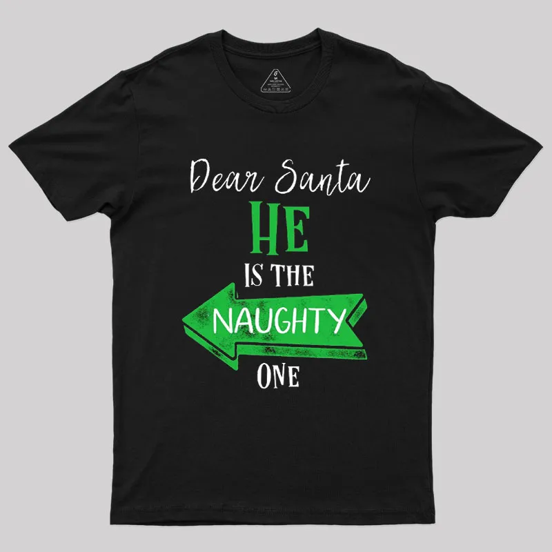 He Is The Naughty One Geek T-Shirt