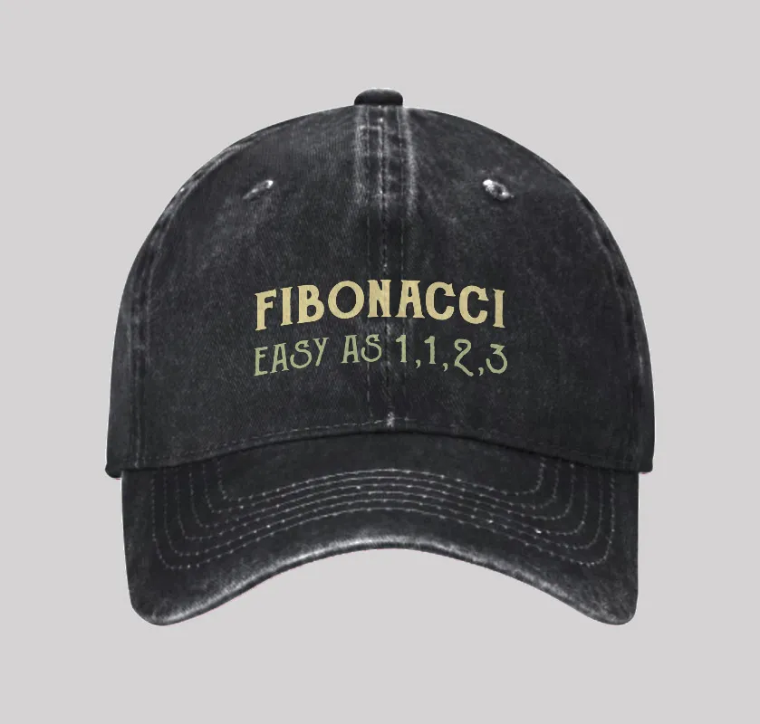 Easy As 1123 Geek Washed Vintage Baseball Cap