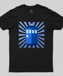 TARDIS Stained Glass Geek T-Shirt