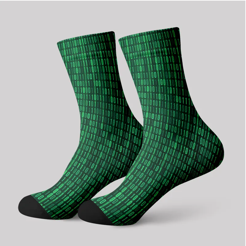 Binary Computer 1s and 0s Men's Socks - Image 2